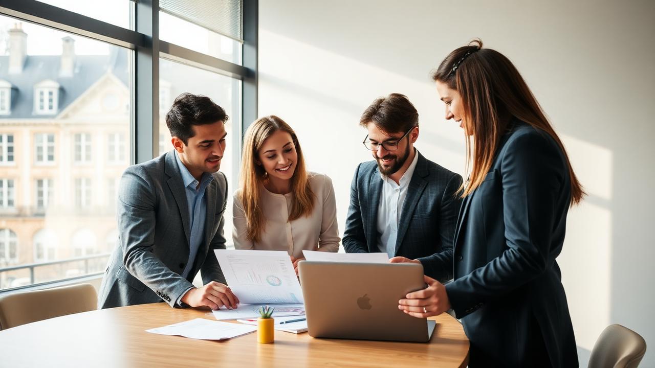 Équipe ASBL en réunion à Bruxelles